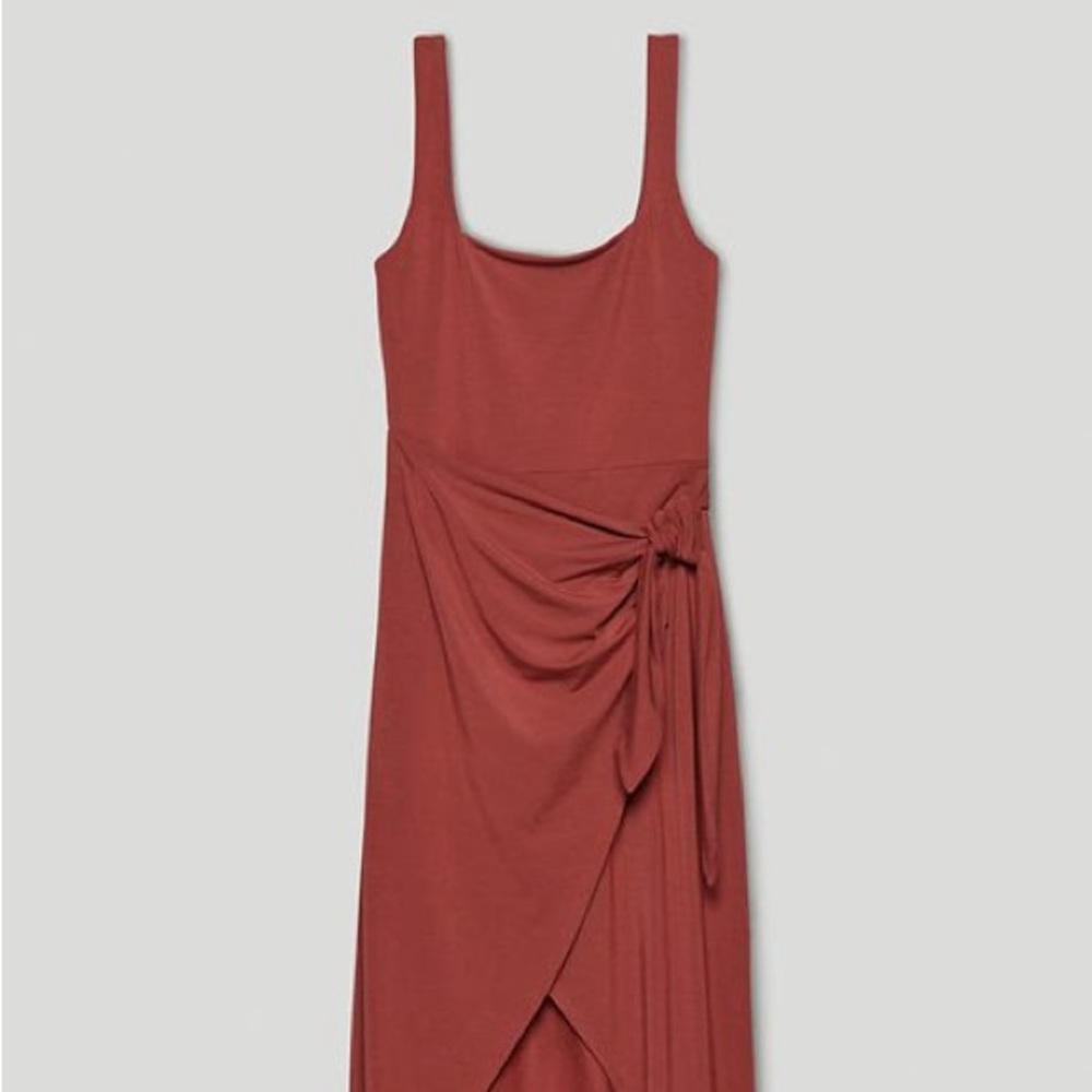 Aritzia Rust Sleeveless Dress